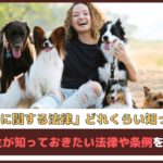 「犬に関する法律どれくらい知ってる？」飼い主が知っておきたい法律や条例をご紹介